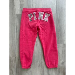 Vintage Y2K sequin PINK joggers XS